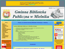 Tablet Screenshot of biblioteka.mielnik.com.pl